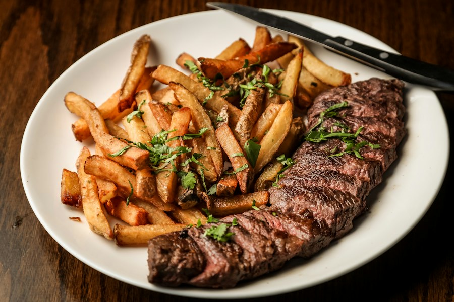 Steakhouse biftek sunumu